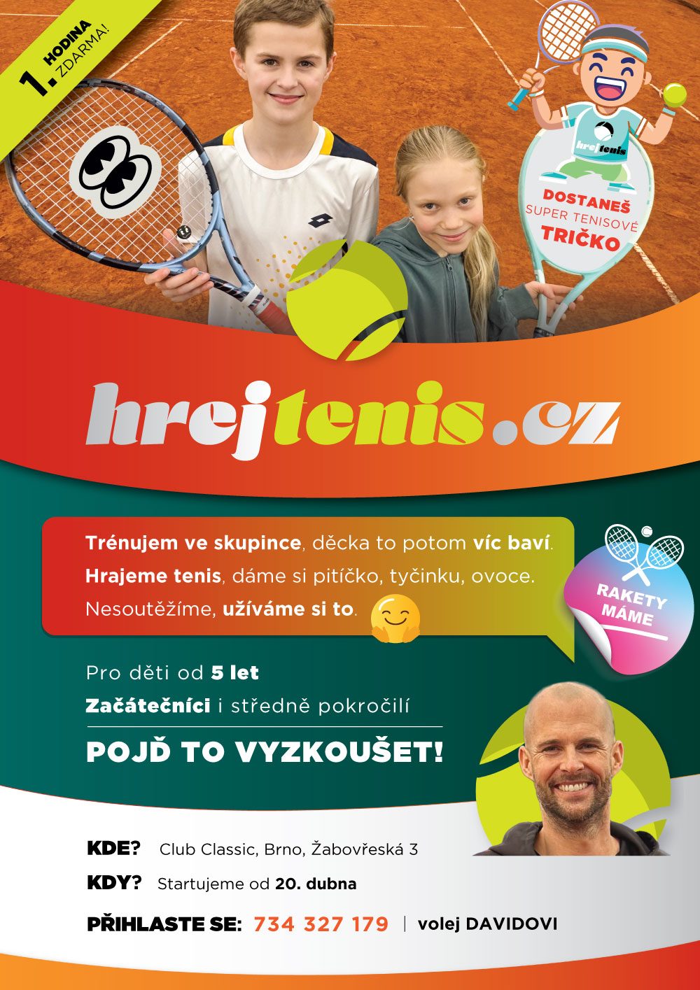 HrejTenis – leták